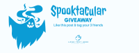 Spooky Ghost Giveaway Facebook Cover Image Preview