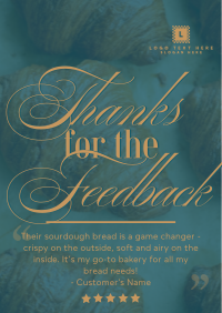 Bread and Pastry Feedback Poster