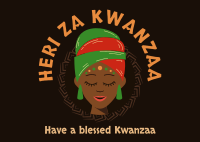 Kwanzaa Event Postcard Design