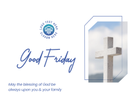 Good Friday Cross Postcard