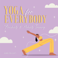 Wellness Yoga Training Instagram Post Design