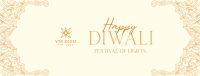 Elegant Diwali Frame Facebook Cover Image Preview