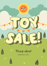 Cute Toy Sale Flyer Design