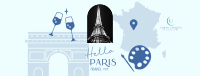 Paris Holiday Travel  Facebook Cover Image Preview