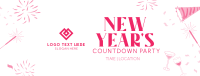 New Year Sparklers Countdown Facebook Cover Image Preview