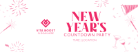 New Year Sparklers Countdown Facebook Cover Image Preview