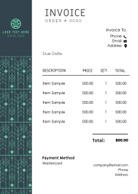 Shapes Invoice example 1