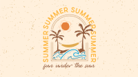 Summer Beach Badge Video Design