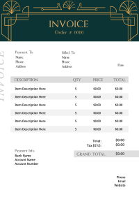 Elegant Border Invoice