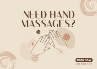 Solace Massage Postcard