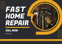 Fast Home Repair Postcard