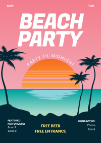 Party at Malibu Poster