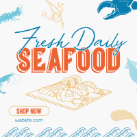 Fun Seafood Restaurant Instagram Post Image Preview