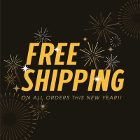 Free Shipping Sparkles Linkedin Post