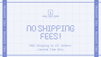 Shipping Fee Promo Facebook Event Cover Design