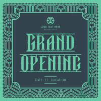 Art Deco Opening Instagram Post