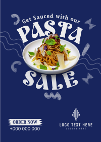 Saucy Pasta Sale Poster