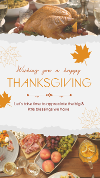 Thanksgiving Day Greetings Instagram Reel Image Preview