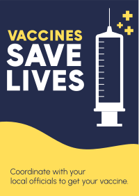 Vaccines Save Lives Flyer Design