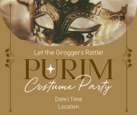 Purim Costume Party Facebook Post