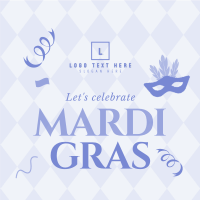 Mardi Gras Celebration Instagram Post