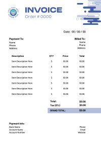 Technology Corporate Invoice