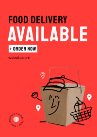 Food Takeout Delivery Poster