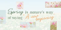 Spring Quote Twitter Post