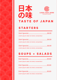 Japanese Taste Menu