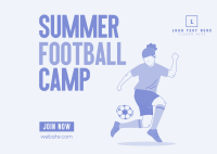 Football Summer Training Postcard