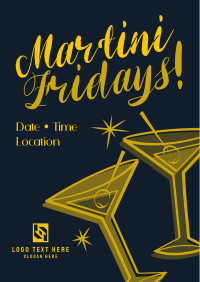 Friday Night Martini Poster