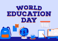 World Education Day Postcard