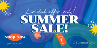 Tropical Summer Sale Twitter Post