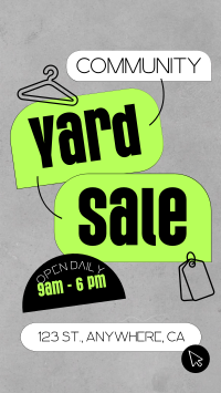 Community Yard Sale Thrift TikTok Video