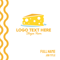 Yellow Cheese Cake Business Card Image Preview