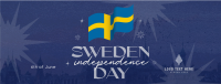 Modern Sweden Independence Day Facebook Cover