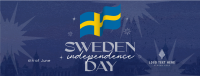 Modern Sweden Independence Day Facebook Cover Design