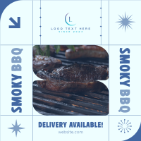 BBQ Delivery Available Instagram Post Design