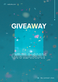 Giveaway Confetti Poster