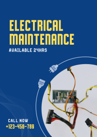 Electrical Maintenance Service Poster