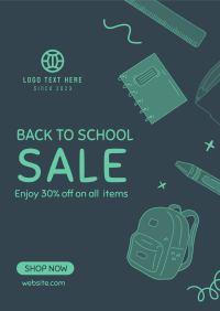 Back to School Sale Poster