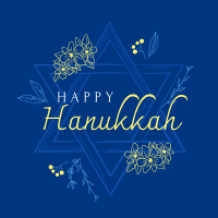 Hanukkah Star Greeting Instagram Post