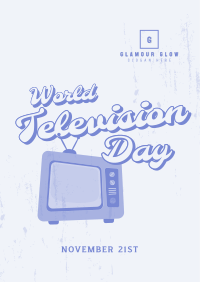 Retro TV Day Poster