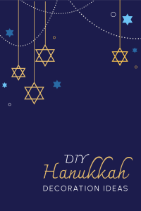 DIY Hanukkah Decorations Pinterest Pin