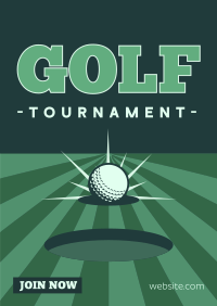 Clean Golf Tournament Poster