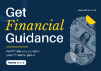 Modern Corporate Get Financial Guidance Postcard