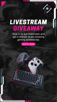 Livestream Giveaway Facebook Story