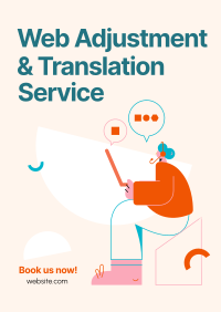 Web Adjustment & Translation Services Poster