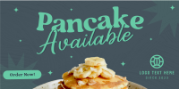 Pancakes Now Available Twitter Post