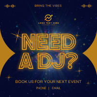 Hire a DJ  Instagram Post